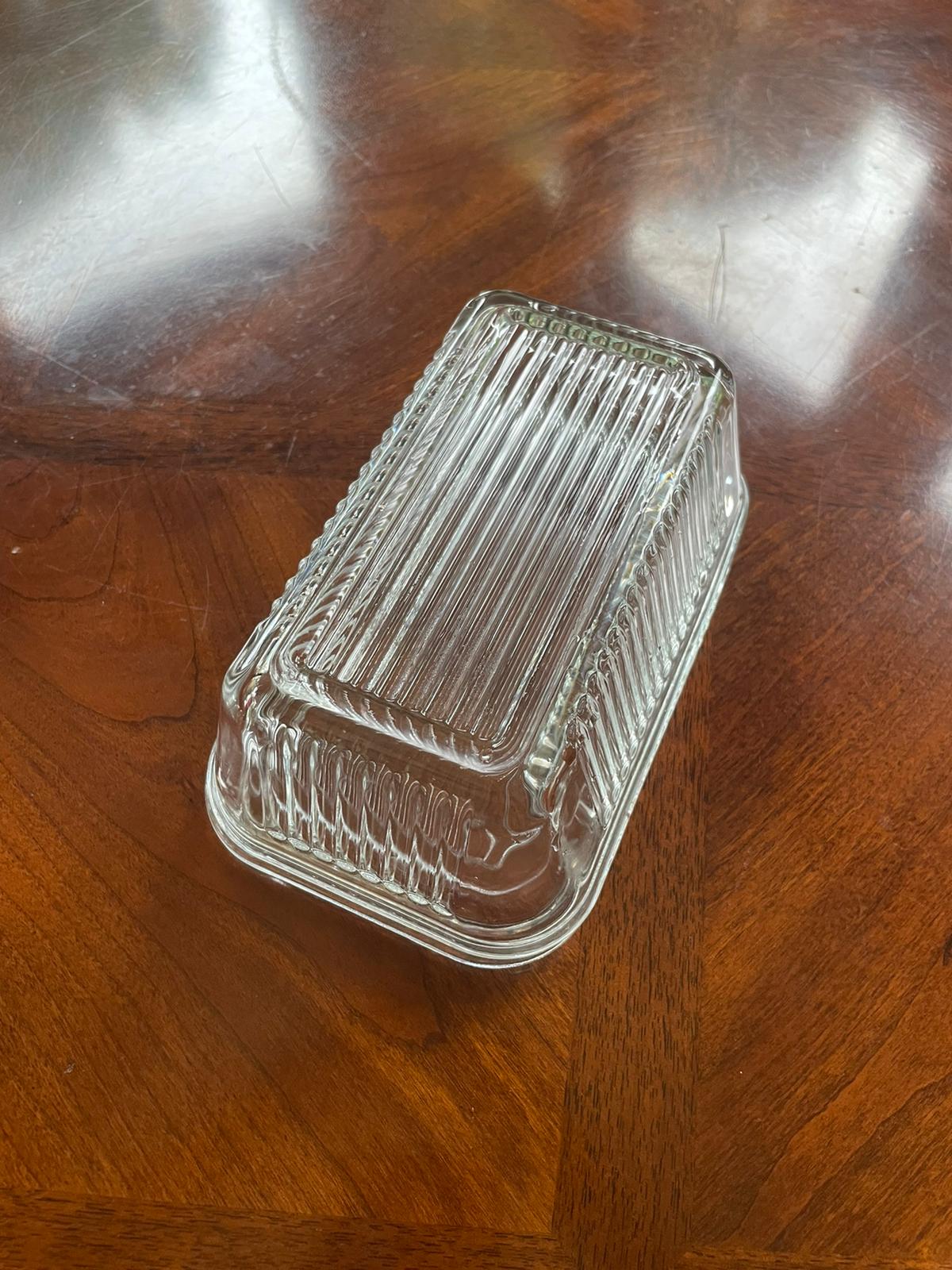 Ripple Glass Butter Dish by PROSE Tabletop