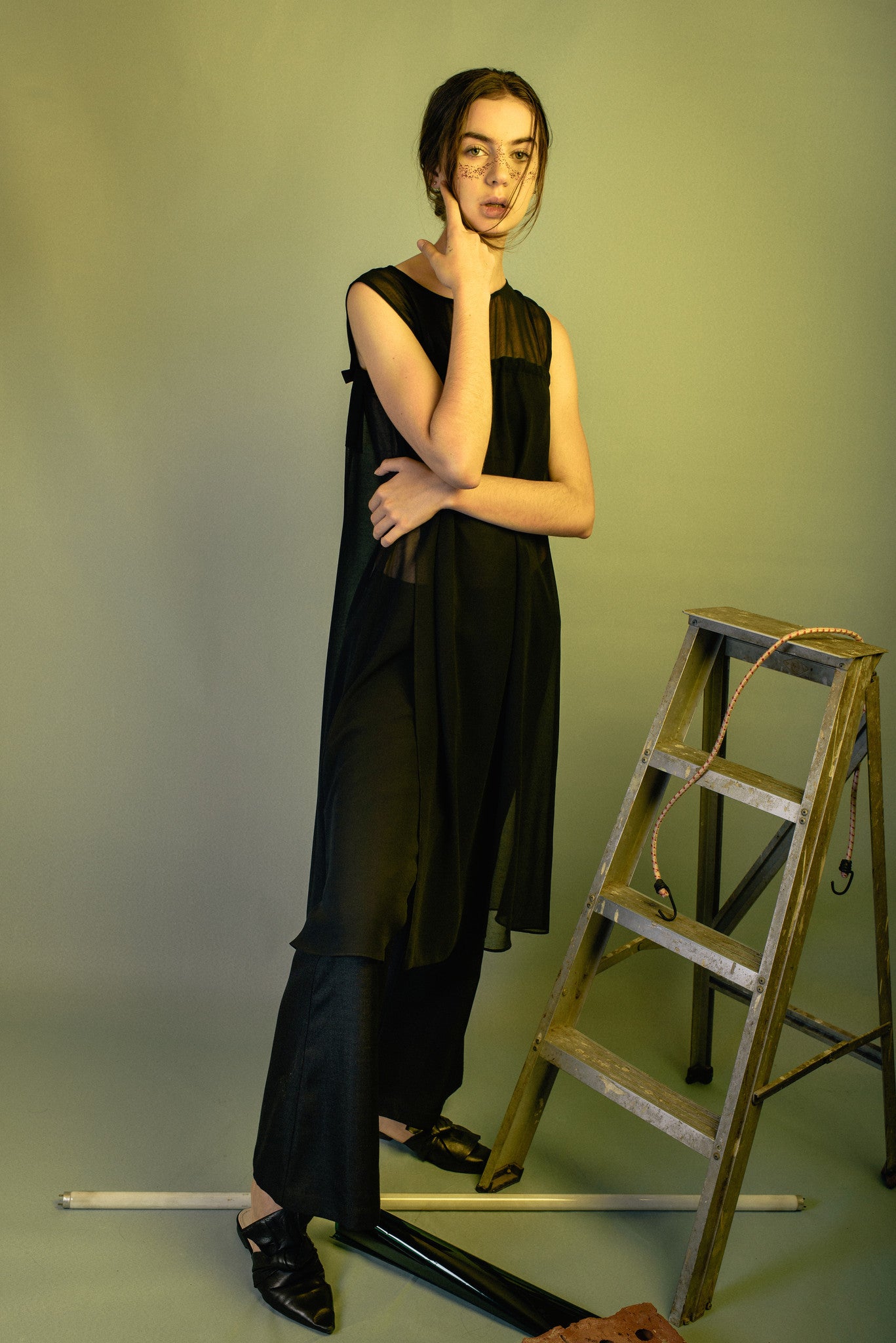 Drawstring Drapes Dress - Chiffon #68 - Emporium of the Modern Man
 - 1