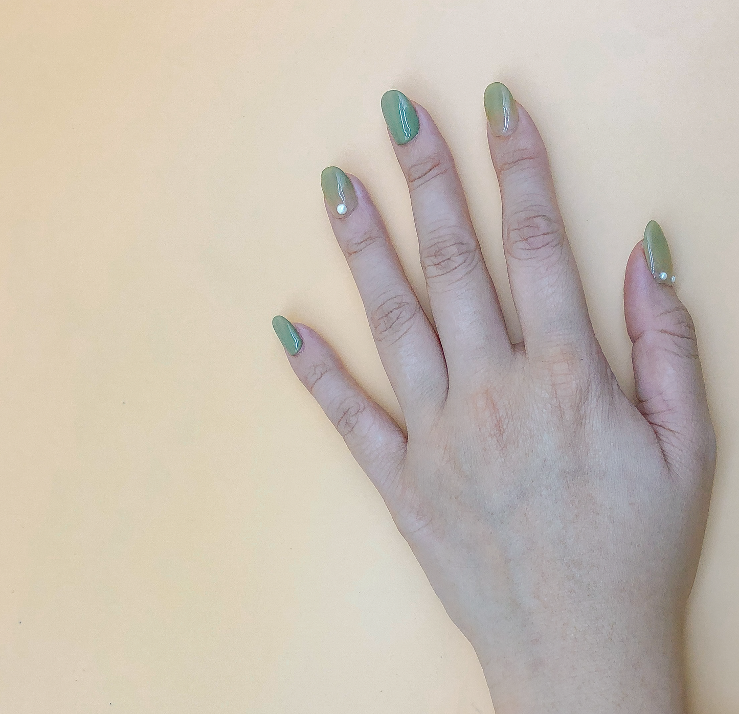 Jadeite Press On Nails (Custom) by Veronique