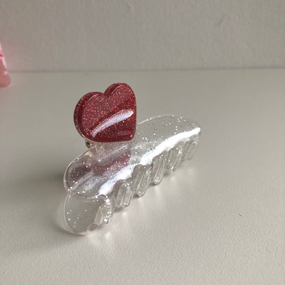 Valentine Glitter Hair Claw by Veronique