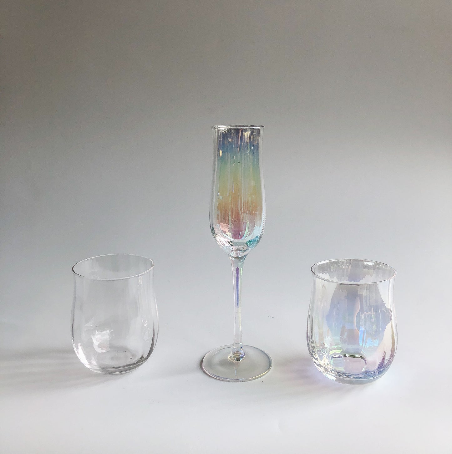 Iridescent Ripple Champagne Flute by PROSE Tabletop