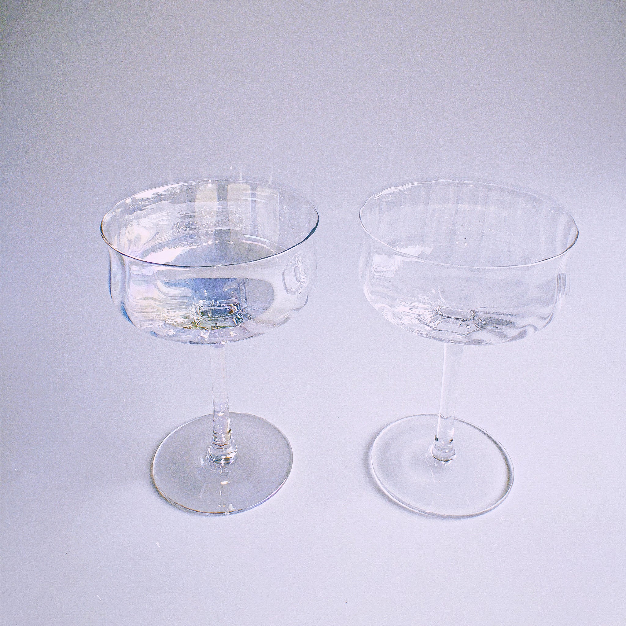 Iridescent Ripple Parfait Glass by PROSE Tabletop