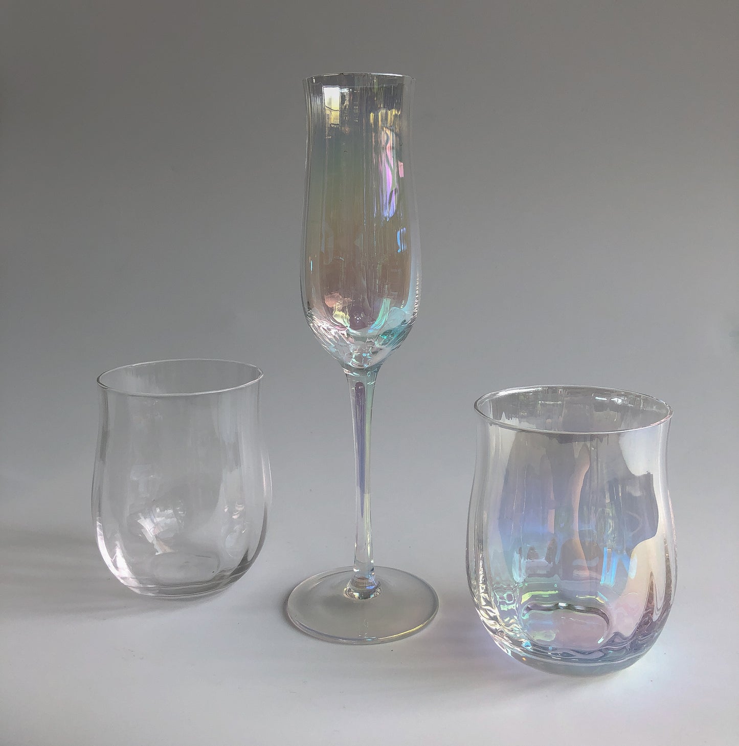 Iridescent Ripple Champagne Flute by PROSE Tabletop