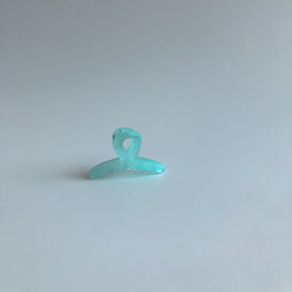 Mini Loop Hair Claw in Turquoise by Veronique