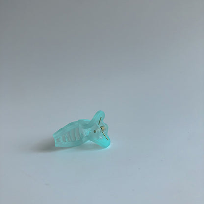 Mini Loop Hair Claw in Turquoise by Veronique