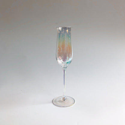 Iridescent Ripple Champagne Flute by PROSE Tabletop