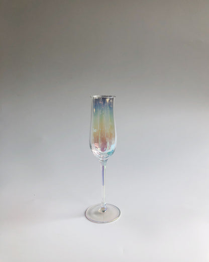 Iridescent Ripple Champagne Flute by PROSE Tabletop