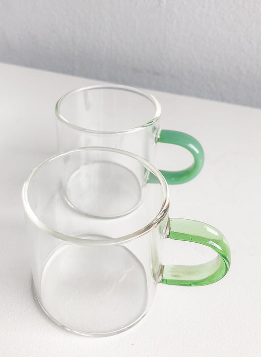 Accent Macchiato Glass in Green by PROSE Tabletop