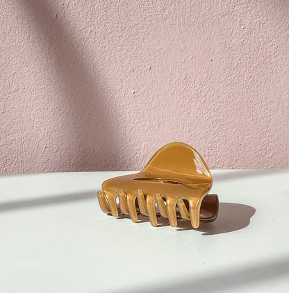 Caramel Mini Hair Claw by Veronique