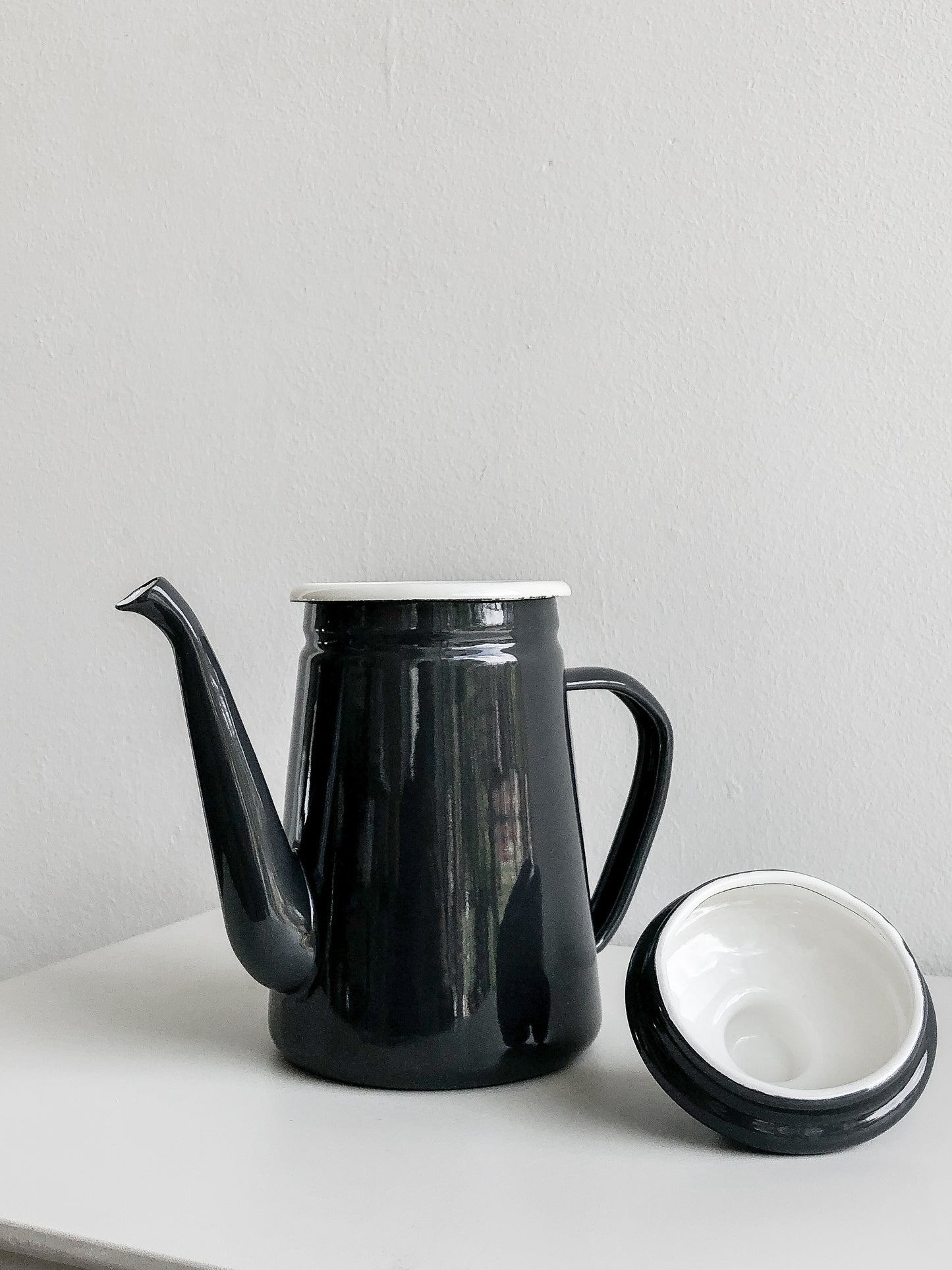 Mono Enamel Coffee Pot by Garden Trading