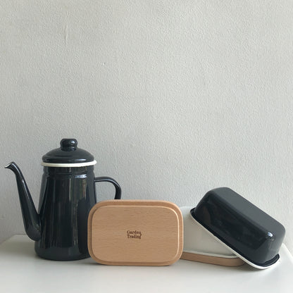 Mono Enamel Coffee Pot by Garden Trading