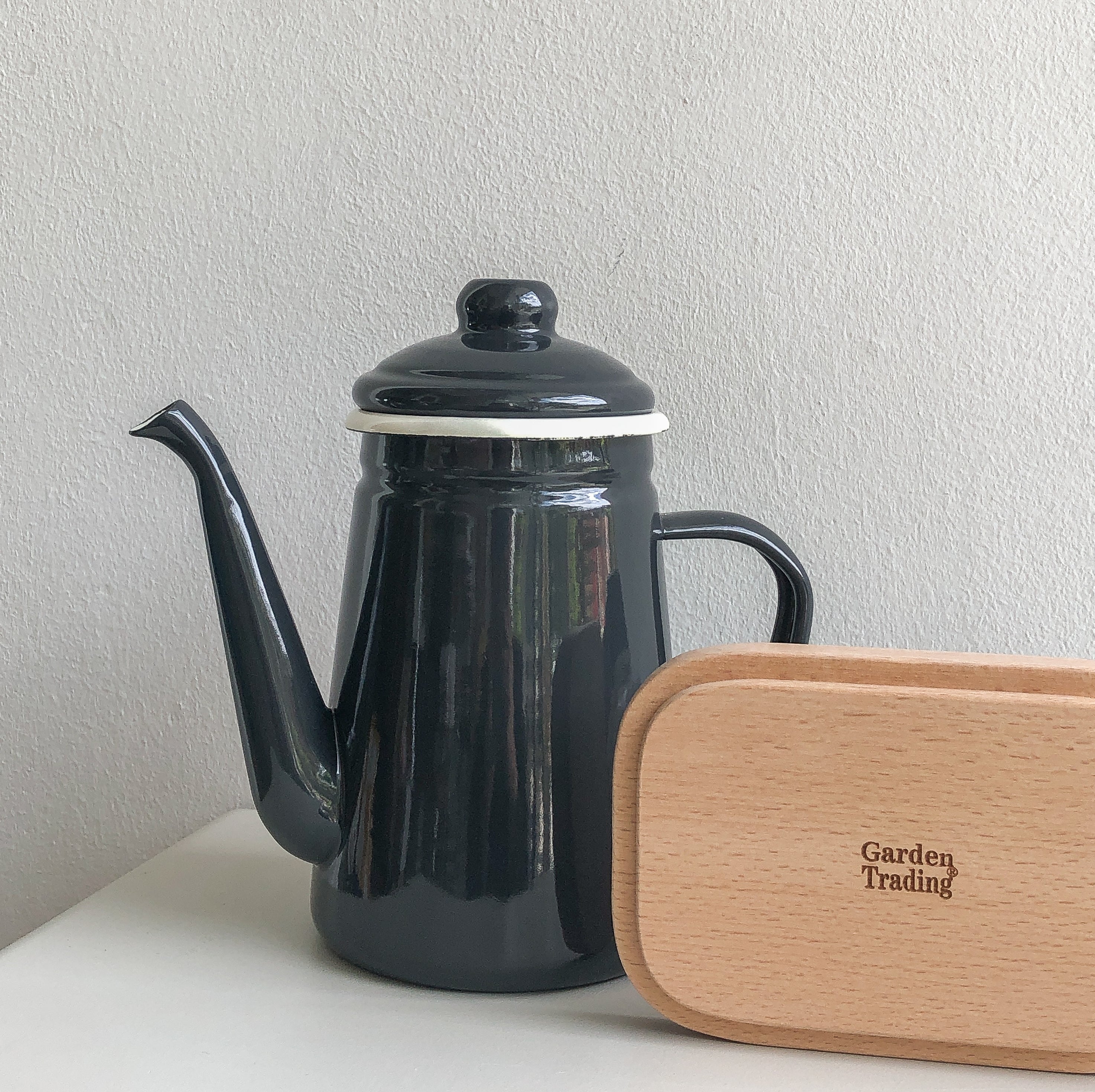 Mono Enamel Coffee Pot by Garden Trading