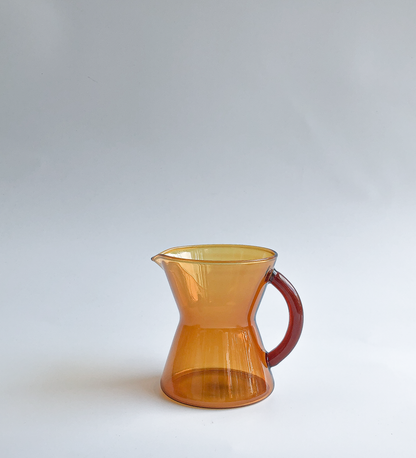 Amber Hourglass Milk Jug by PROSE Décor