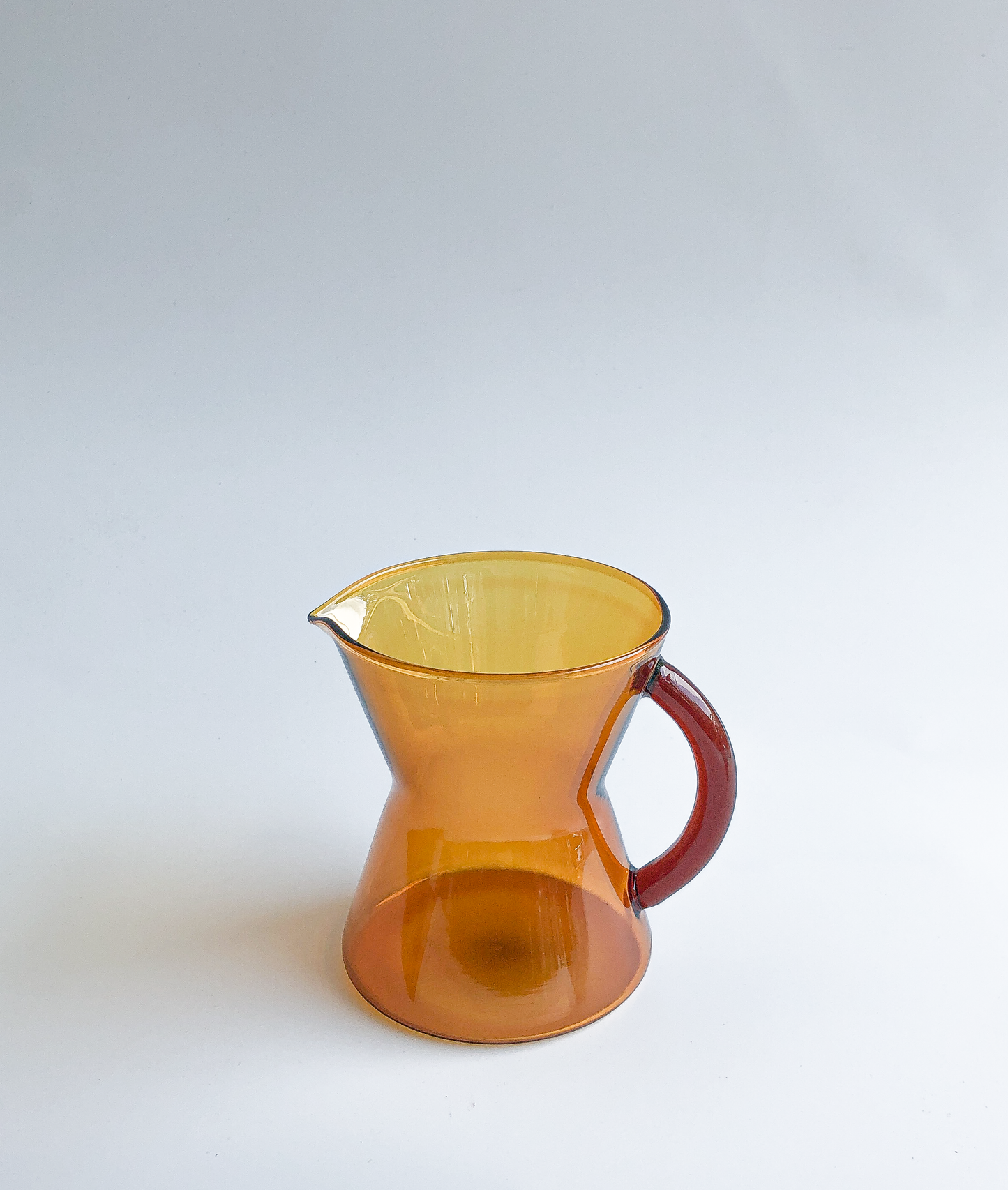 Amber Hourglass Milk Jug by PROSE Décor