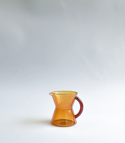 Amber Hourglass Milk Jug by PROSE Décor