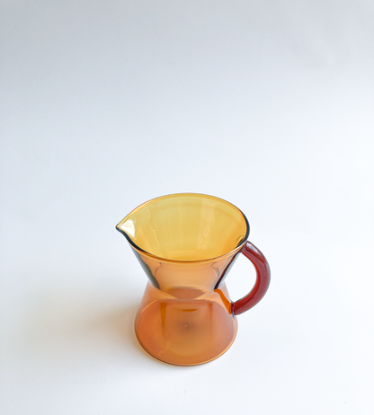 Amber Hourglass Milk Jug by PROSE Décor