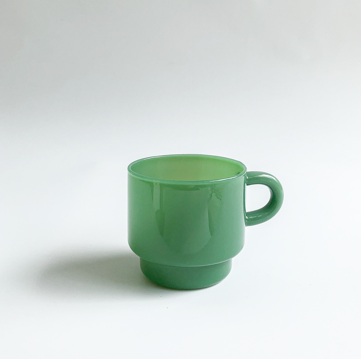 Stackable Jadeite Coffee Mugs by PROSE Tabletop