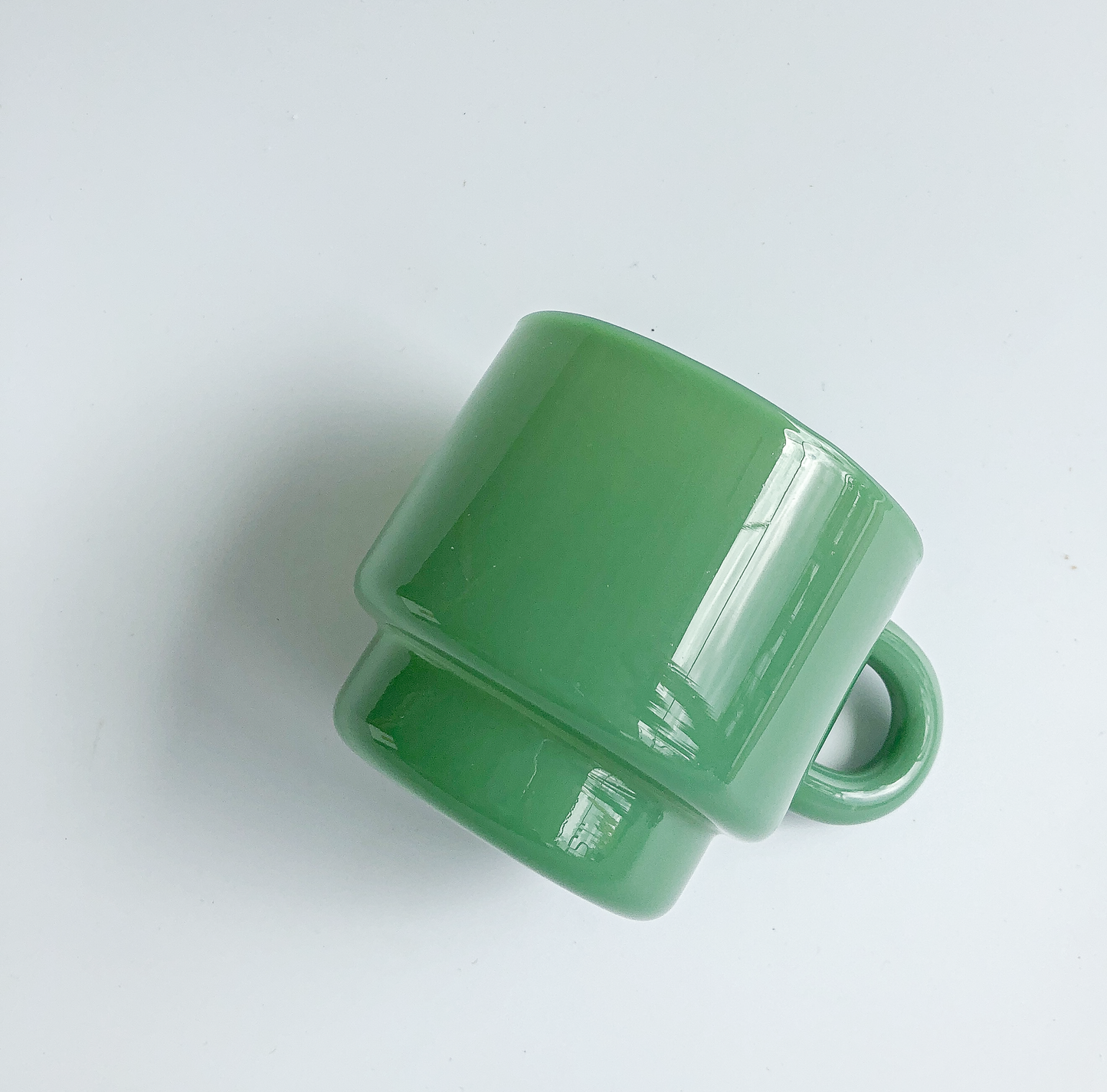 Stackable Jadeite Coffee Mugs by PROSE Tabletop