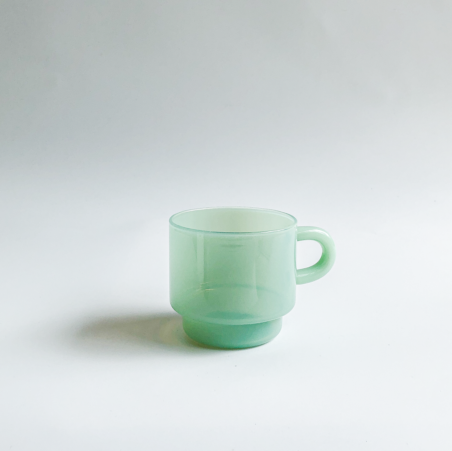 Stackable Jadeite Coffee Mugs by PROSE Tabletop