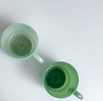 Stackable Jadeite Coffee Mugs by PROSE Tabletop