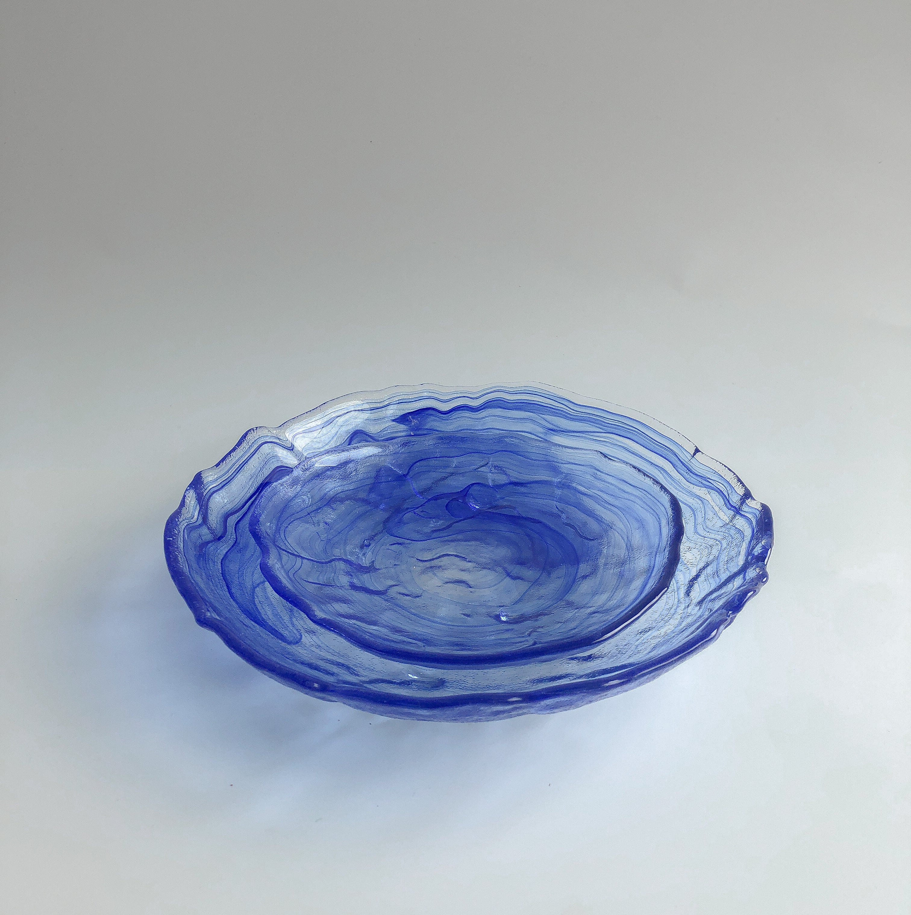 Cobalt Swirl Serving Plates by PROSE Tabletop