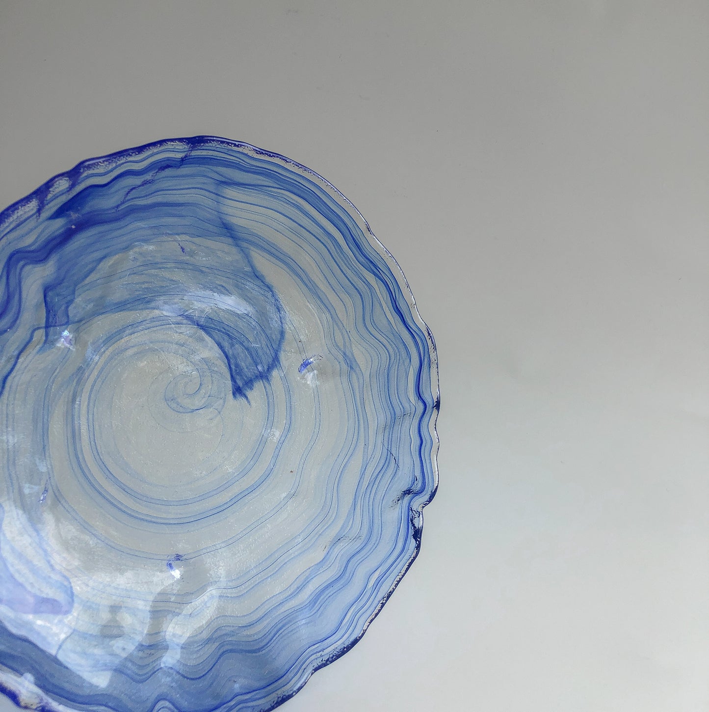 Cobalt Swirl Serving Plates by PROSE Tabletop