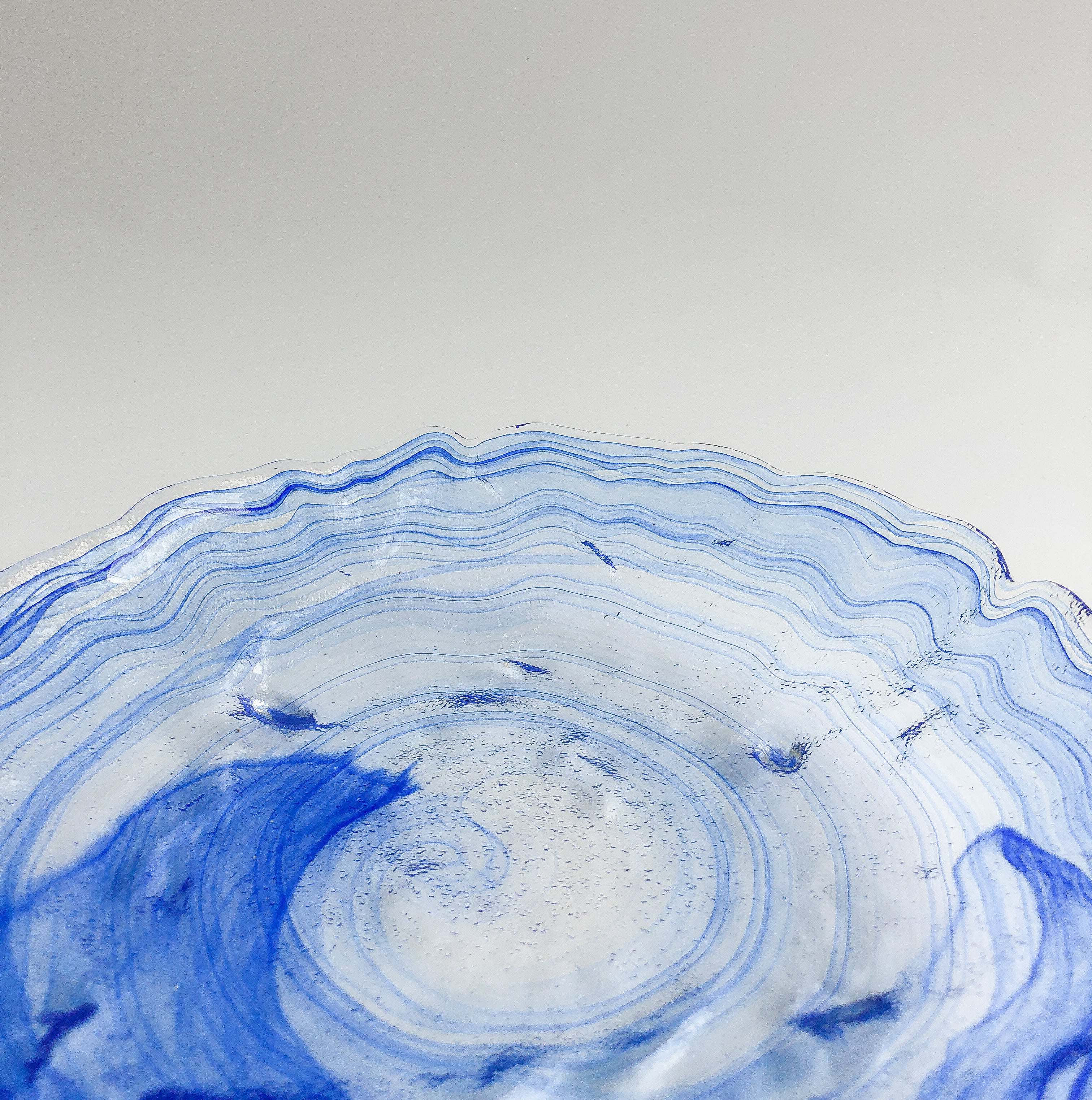 Cobalt Swirl Serving Plates by PROSE Tabletop