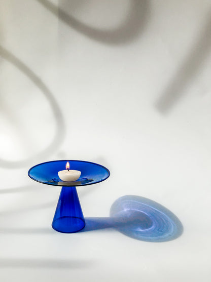 Ultramarine Reversible Tealight & Incense Holder by Prose Décor