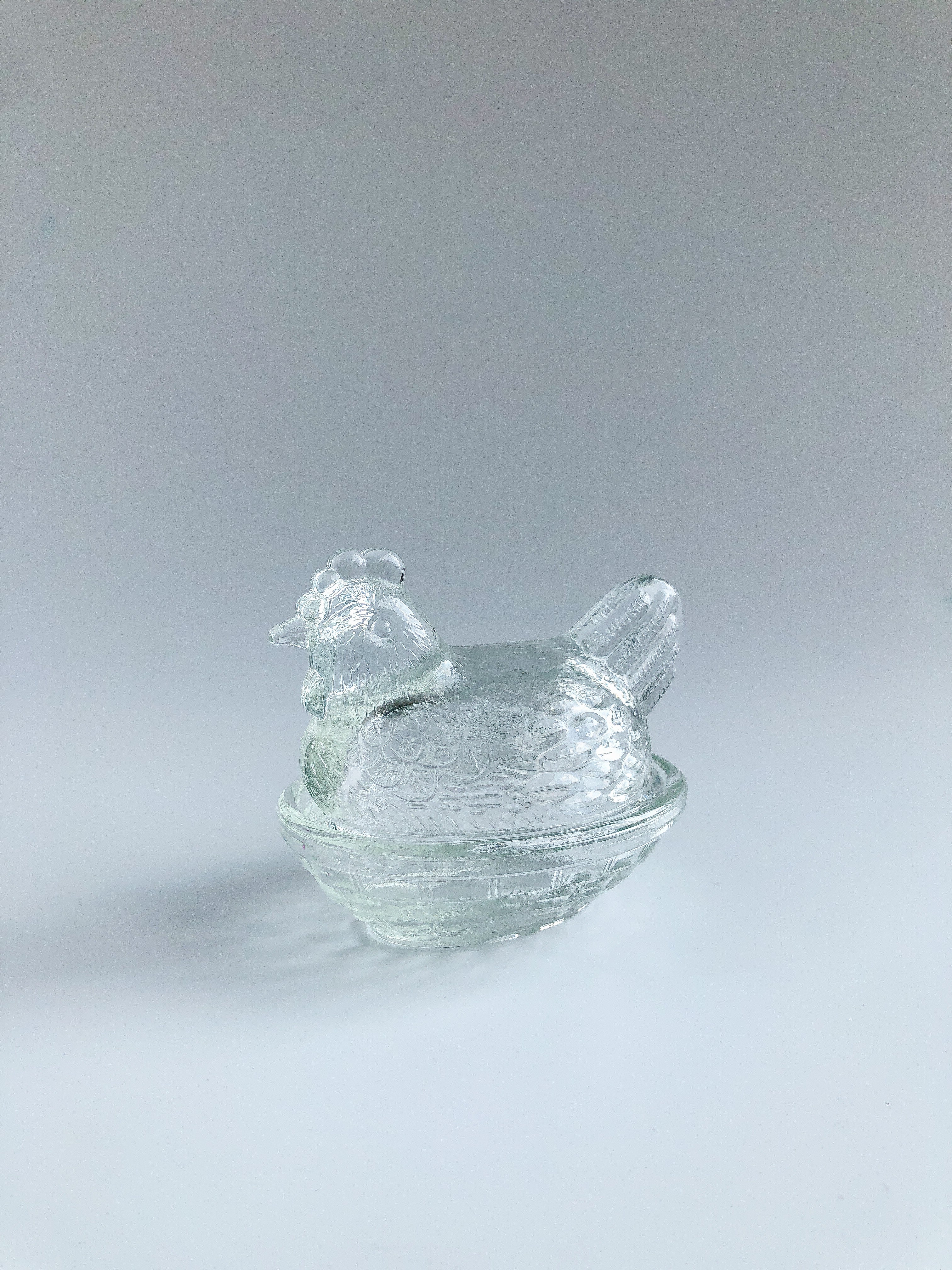 Vintage Glass Butter Dish by PROSE Tabletop