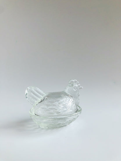 Vintage Glass Butter Dish by PROSE Tabletop