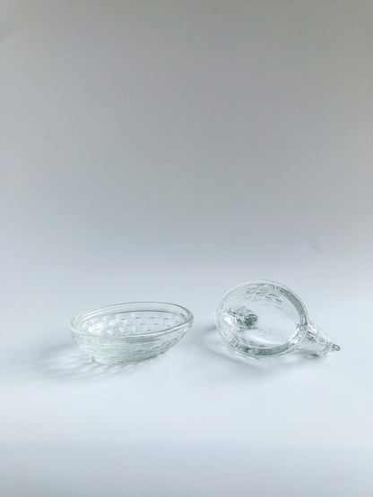 Vintage Glass Butter Dish by PROSE Tabletop