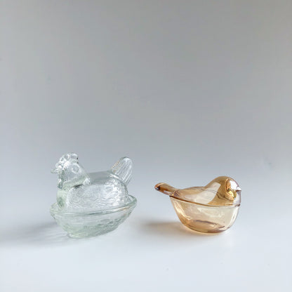 Vintage Glass Butter Dish by PROSE Tabletop