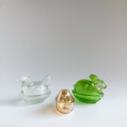 Vintage Glass Butter Dish by PROSE Tabletop