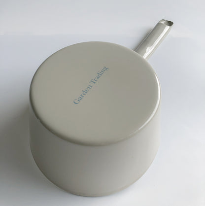 Grey Enamel Milk Pan by Garden Trading