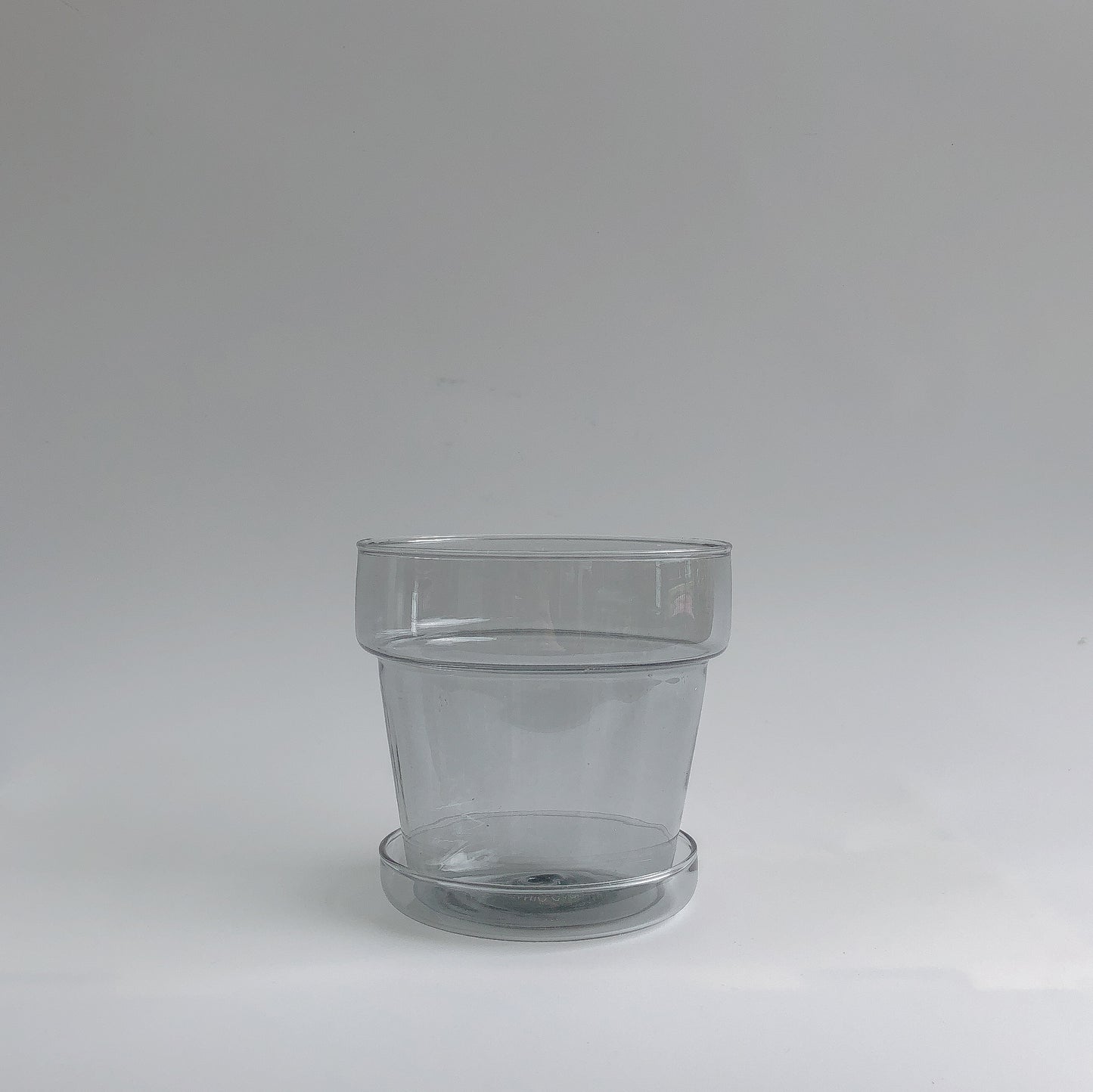 Cloudy Grey Glass Planter by PROSE Botanical