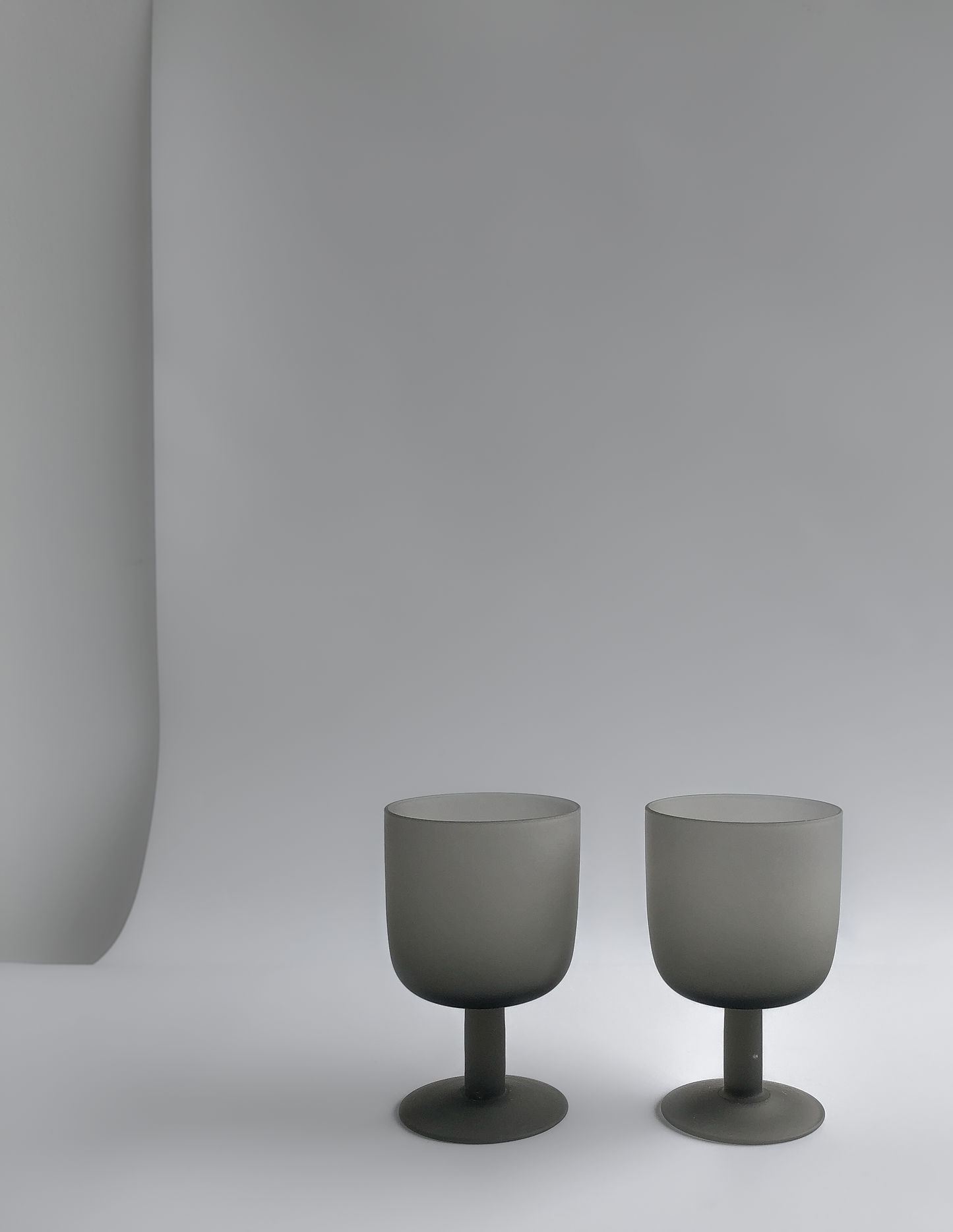 Matte Grey Goblet  by PROSE Tabletop