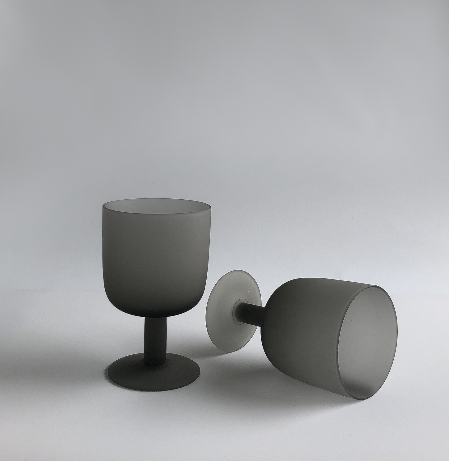 Matte Grey Goblet  by PROSE Tabletop