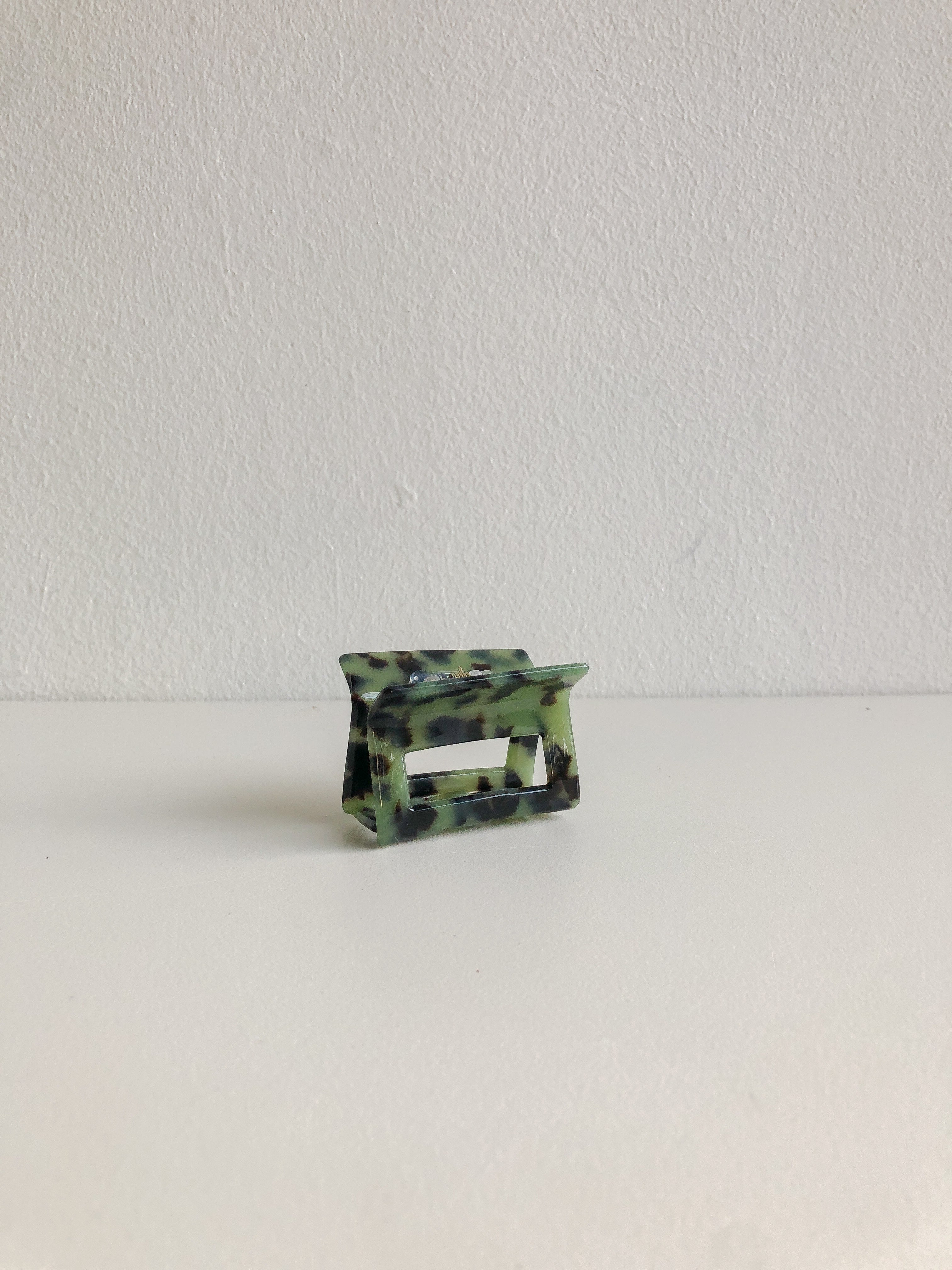 Leopard Mini Claw Clip in Jade by Veronique