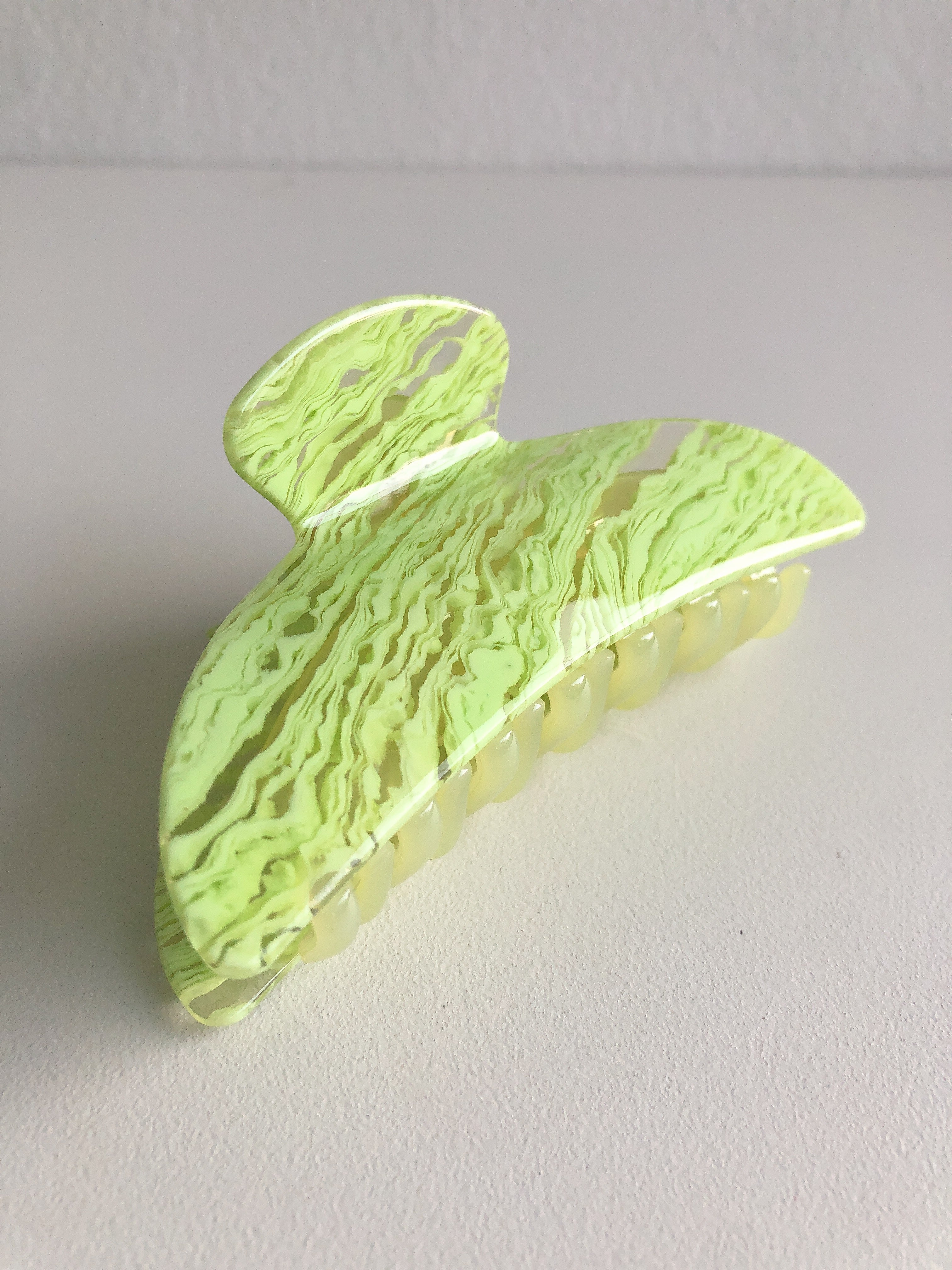 Vaporwave Hair Claw in Lime by Veronique