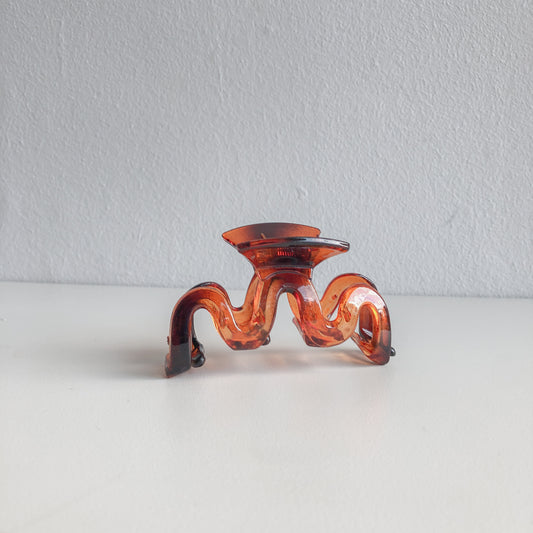 Amber Squiggle Hair Claw by Veronique