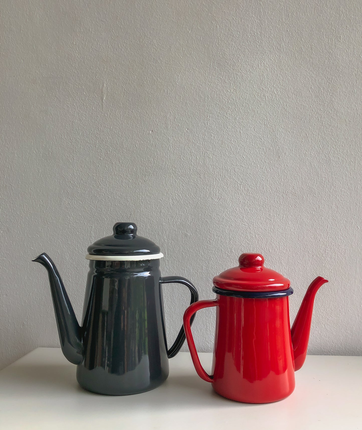 Red Enamel Coffee Pot by PROSE Tabletop