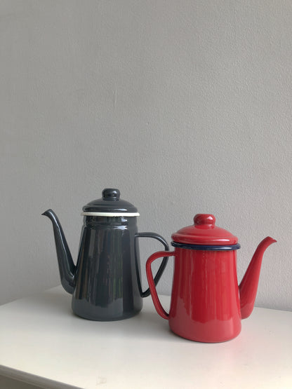 Red Enamel Coffee Pot by PROSE Tabletop