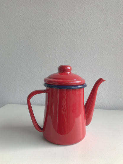 Red Enamel Coffee Pot by PROSE Tabletop