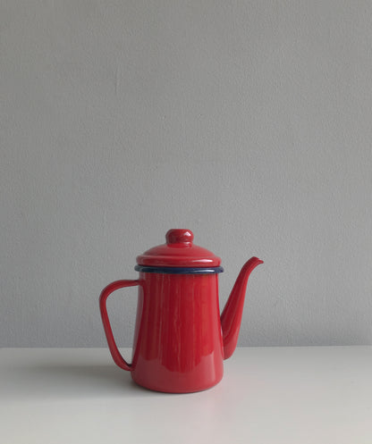 Red Enamel Coffee Pot by PROSE Tabletop