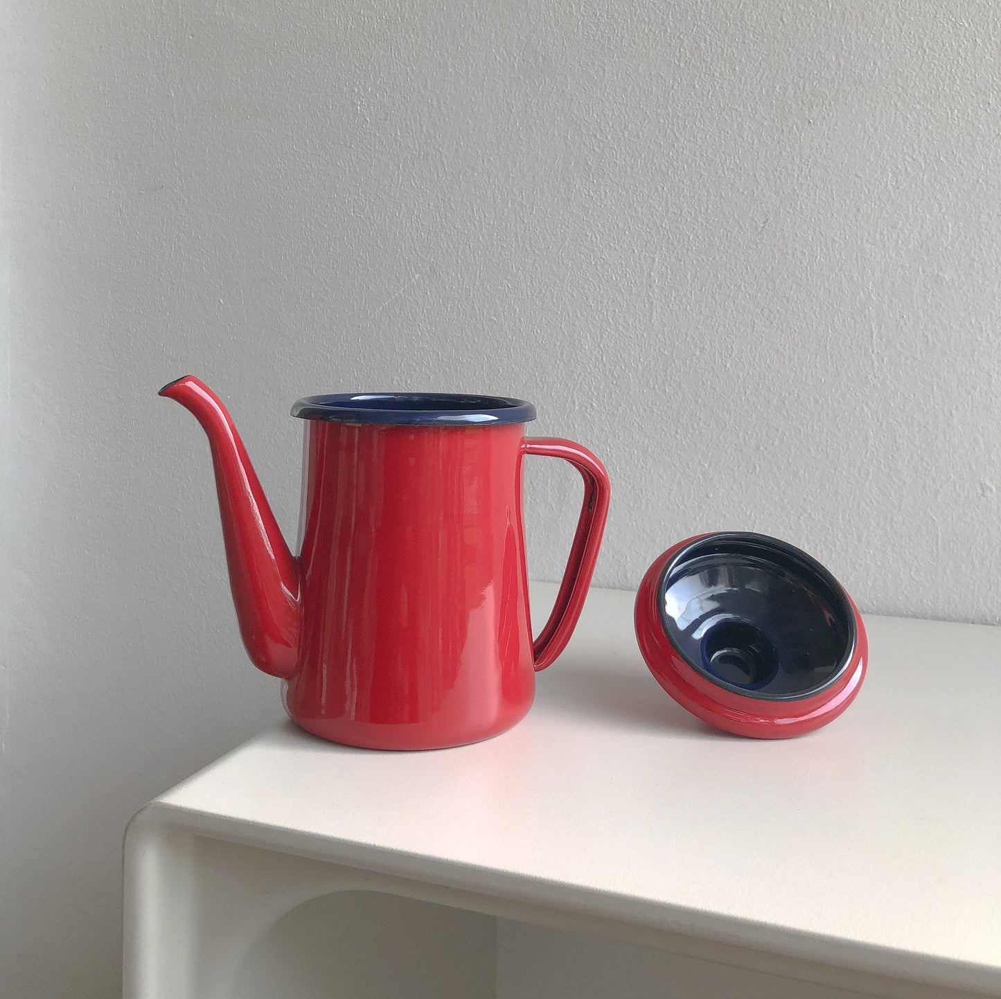 Red Enamel Coffee Pot by PROSE Tabletop