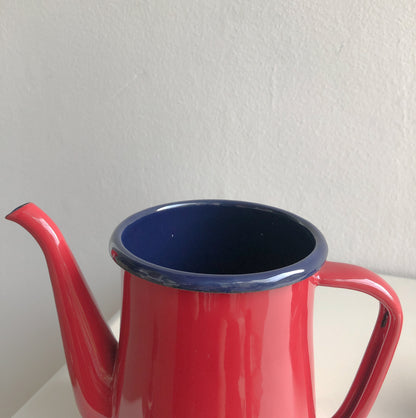 Red Enamel Coffee Pot by PROSE Tabletop