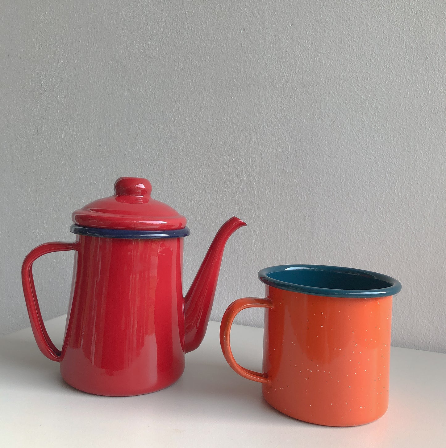 Red Enamel Coffee Pot by PROSE Tabletop