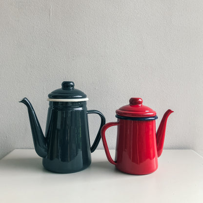 Red Enamel Coffee Pot by PROSE Tabletop