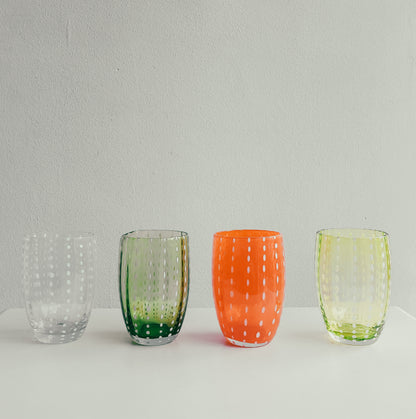 Handmade Watermelon Glasses in Chilli by PROSE Tabletop