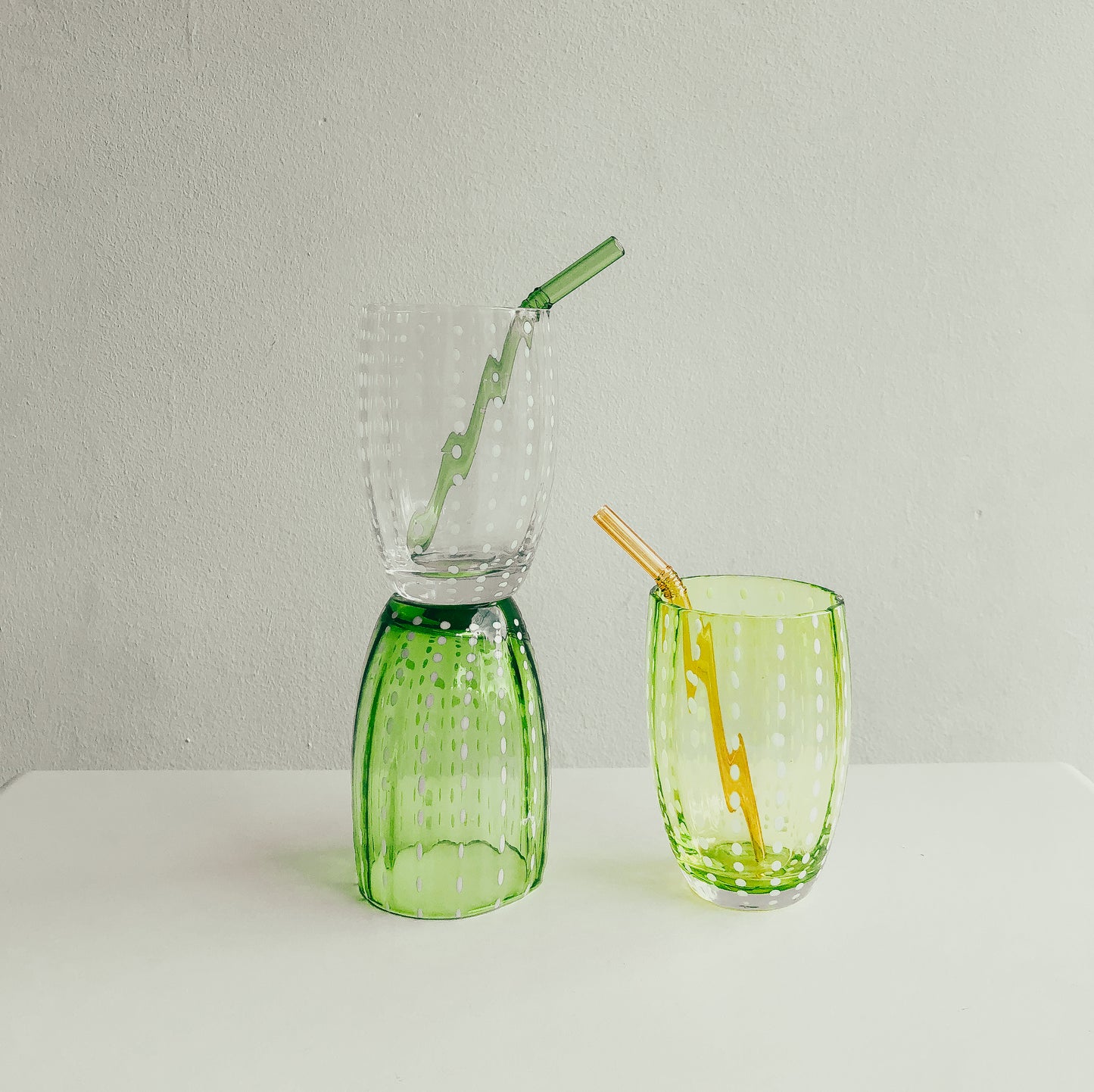 Handmade Watermelon Glasses in Clear by PROSE Tabletop